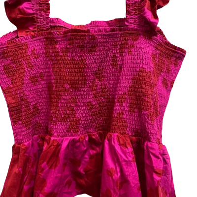 City Chic Womens  Size XL Singlet Top / Tank Top Floral / Pink  / Red 
