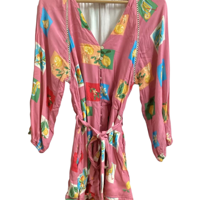 Iris maxi jumpsuit   Size 12 Pattern / Pink  
