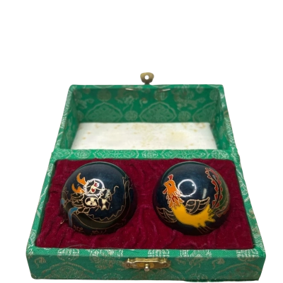 Vintage Chinese Baoding Meditation Chiming Balls