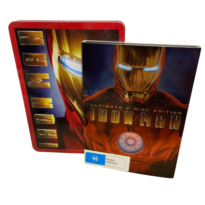 Iron Man Movie DVD Limited Edition Tin Case 2 DISC
