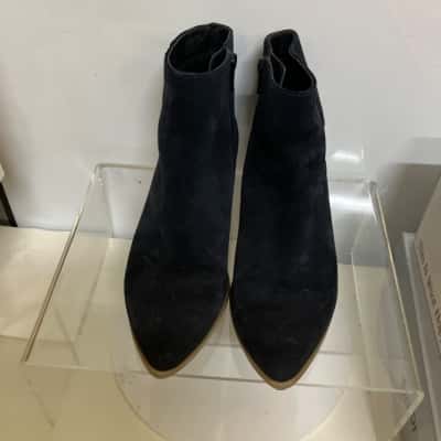 Sandler boots Womens  Size 37 Navy Blue /beige 