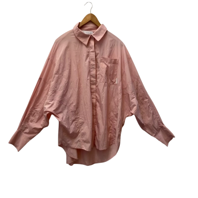*NEW* AJE. Athletica Women's Panelled Batwing Shirt 406 Size 14 - Millennial Pink (RRP A$195)