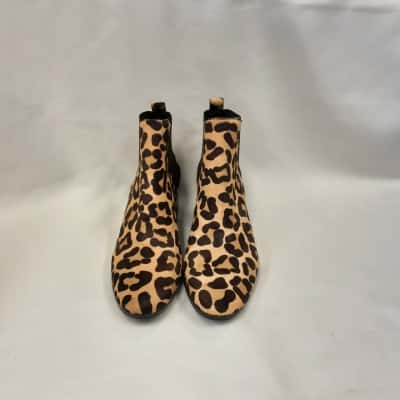 Dune London Womens  Size 39 Boots Beige / Black  Animal Prtint Ankle boots