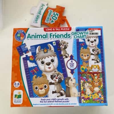 Stem Product Animal Friends Growth Chart Long & Tall Puzzle