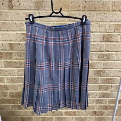 Fletcher Jones Unisex vintage tartan wool kilt skirt  Size One Size 