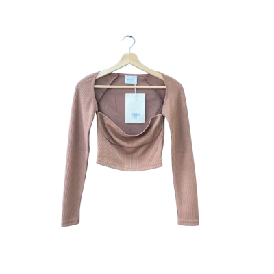 Sabo Size 6 Long Sleeve Top Brown BNWT