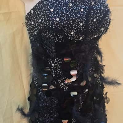  Womens  Size 10 Party Dress Black  