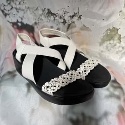 SKECHERS Archfit White Wedge Shoes Size 41