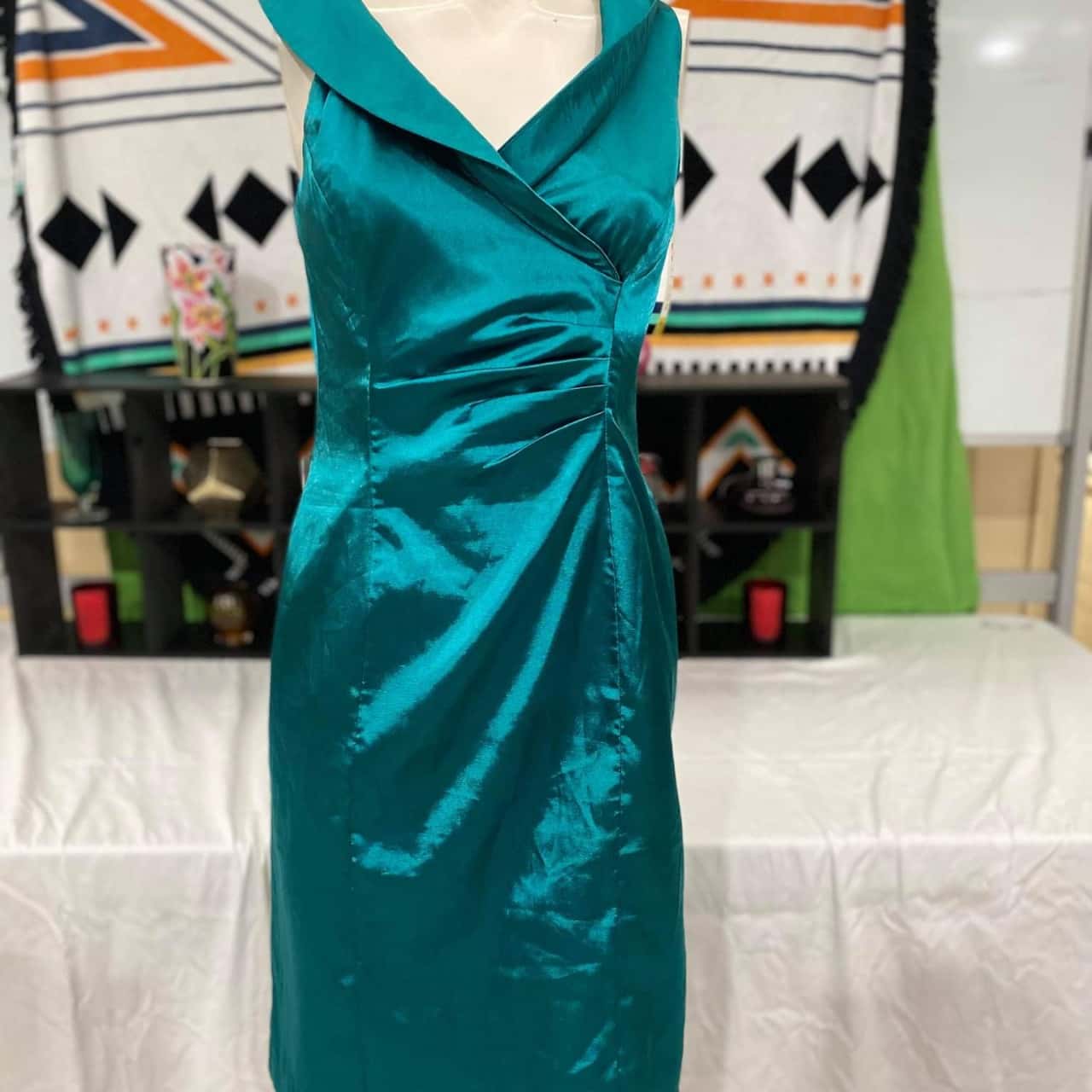 Womens Miss Anne Size 10 Green Cocktail 