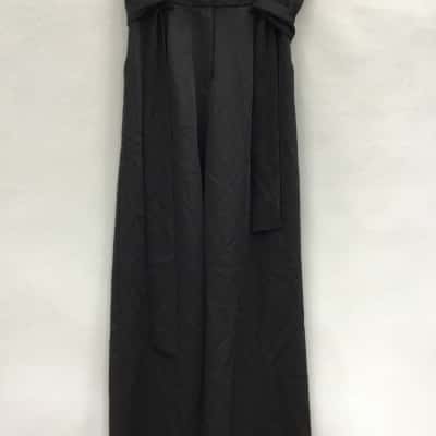Style State Women’s Size 10 Paper Bag Waist / Wide Leg Pants Black  
