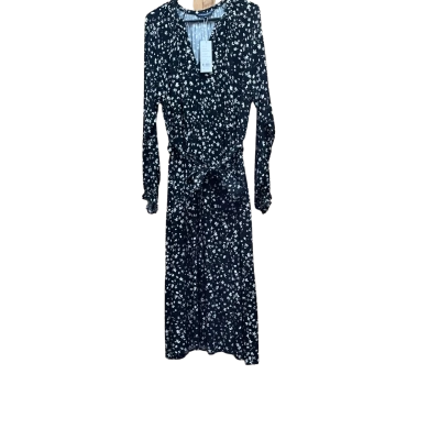 French Connection Womens  Size 16 Long Sleeve Dress / Maxi Dress Black  / Floral / White 