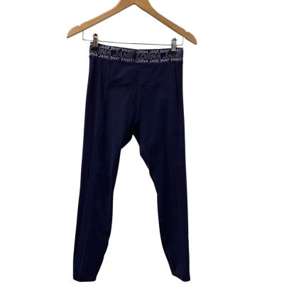 Lorna Jane Womens  Size S Eco Phone Pocket Ankle Biter Leggings Navy Blue 