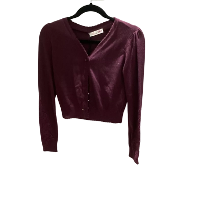 Alannah Hill Womens  Size 8 Cardigan Maroon RRP $149