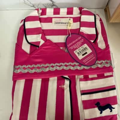 Peter Alexander Womens payjama set  Size XS Pink  / White 
