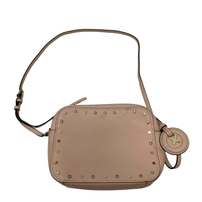Mimco Creamy Light Pink Studded Shoulder Bag  
