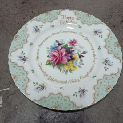 Royal Albert Happy Birthday Plate