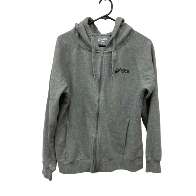 Asics Unisex  Size L Hooded Jacket Grey 