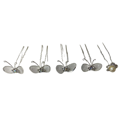 5 Bridal Clips for Hair 