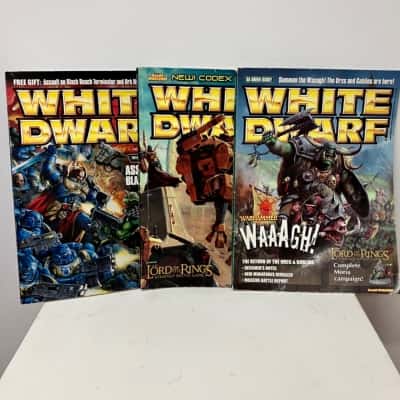 Vintage White Dwarf Magazines 3 Pack