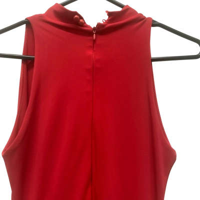  Womens  Size 8 Maxi Dress / Sleeveless Dress Red 