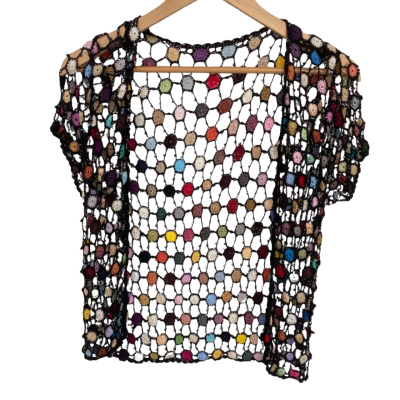  Womens  Size S Cropped Cardigan Black  