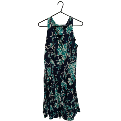 Samya Womens Size 18 Floral Dress Blue / Green 