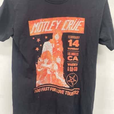 Motley Crüe 82 tour  Womens  Size S T-shirts Black  