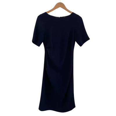 Saba Womens  Size 8 Midi Dress / Short Sleeve Dress  Navy Blue 