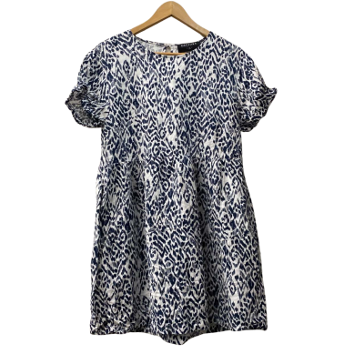 Decjuba Womens  Size M Navy Blue / White Dress