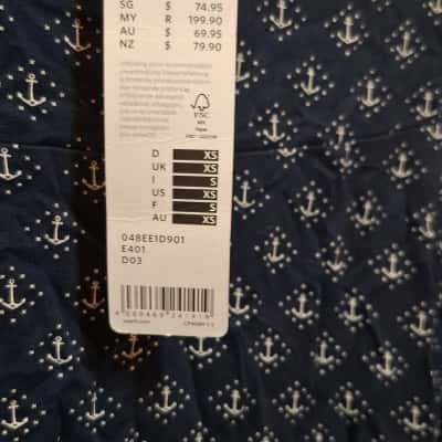 Sprit Womens  Size XS A-Line Skirt Blue 