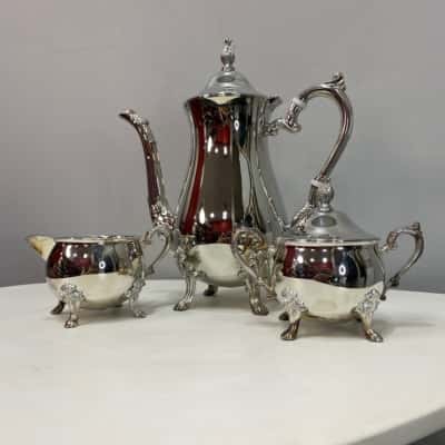 Mutton Rodd Silverplated Serving 3pce Set ** Some blemishes- see pix 