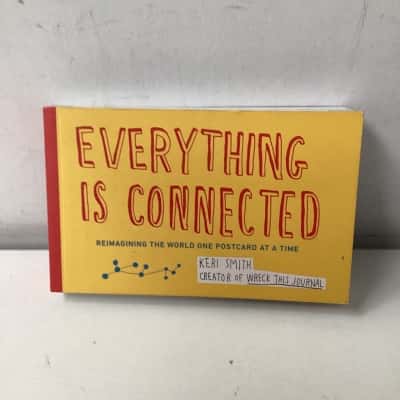 Everything is connected postcard book by Keri Smith 