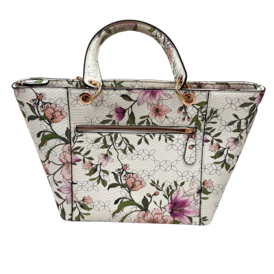 Guess - Off White Floral Shoulder/Tote Bag