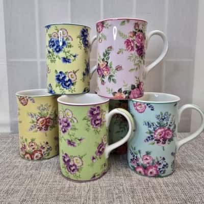 Royal Albert ~Bronte Collection~ Set Of 6 Mugs