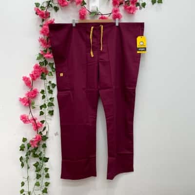 WonderWink Womens  Size XXL Scrub Pants Maroon 