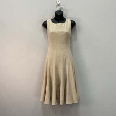 Calvin Klein Womens  Size 10 Beige Knee Length Panel Dress