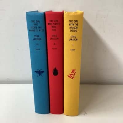 Stieg larsson millennium trilogy deluxe hardcover books. 