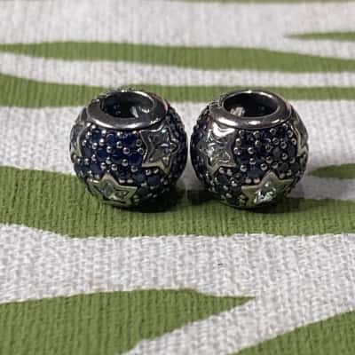 Pandora, Midnight Blue Pavè, Follow The Stars Charms x2