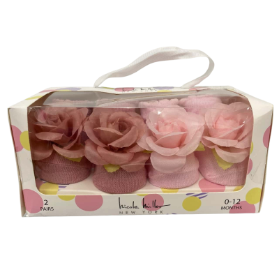 Nicole Miller Kids  Size 0-12 70%cotton, 25% polyester & 5% spandex sock set 