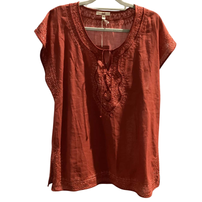 Jag Womens  Size 14 Less Embroidered Kaftan Burnt Orange RRp $ 49.95 