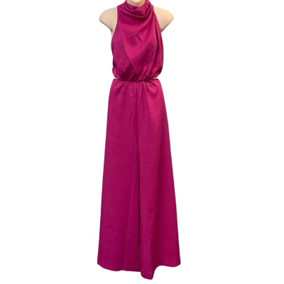 Billy J Womens Size 14 Sleeveless/Wide Leg Jumpsuit Pink