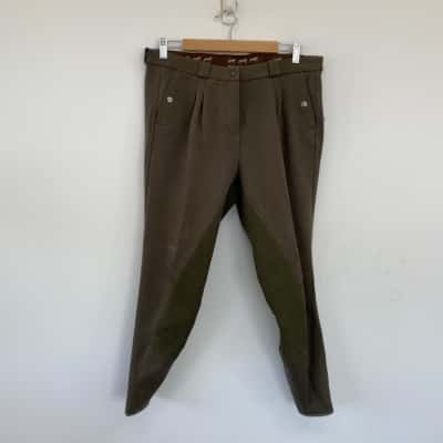 Windsor Apparel YKK Green Breeche Horse Riding Pants Size 16