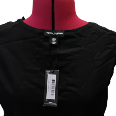 Pretty Little Thing Womens Vest  Size 14 Black  