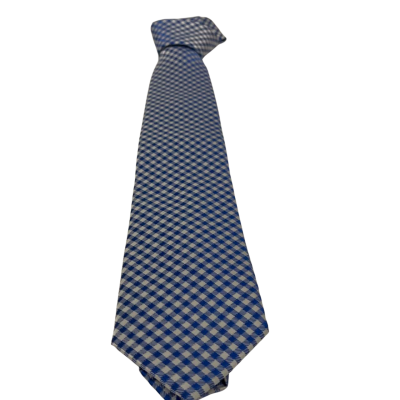 Michael Kors Mens Geometric Tie Blue / Pattern / White 