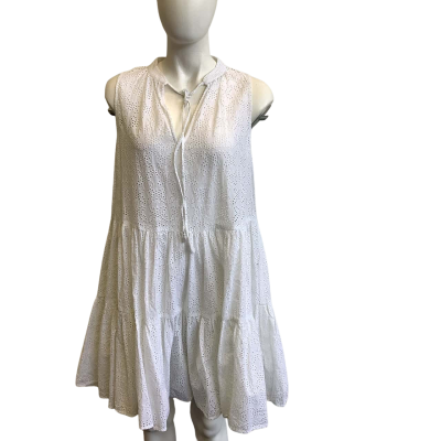 BNWT Seafolly Women's Size M Embroidery Cover Up White 