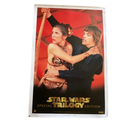 Vintage 1997 Star Wars Trilogy Special Edition VHS Poster  #4995 