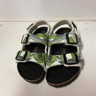 Birkenstock Ben 10 Kids  Size 27 Shoes Black  / Green / White 