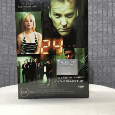 24 - Twenty Four Season 3 Complete Sealed DVD 7 Disc Box Set