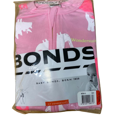 Bonds Baby (Zip Wondersuit) Size 1 Pink 