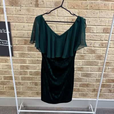 Connected Apparel Womens hunter green dress Size 14 